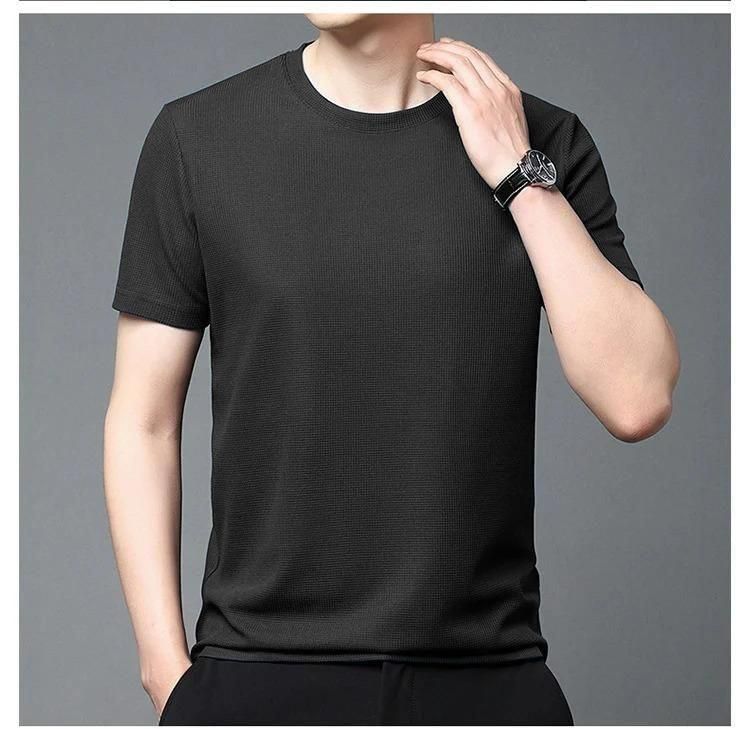 Way Strecthable Round Neck T-shirt Men 4